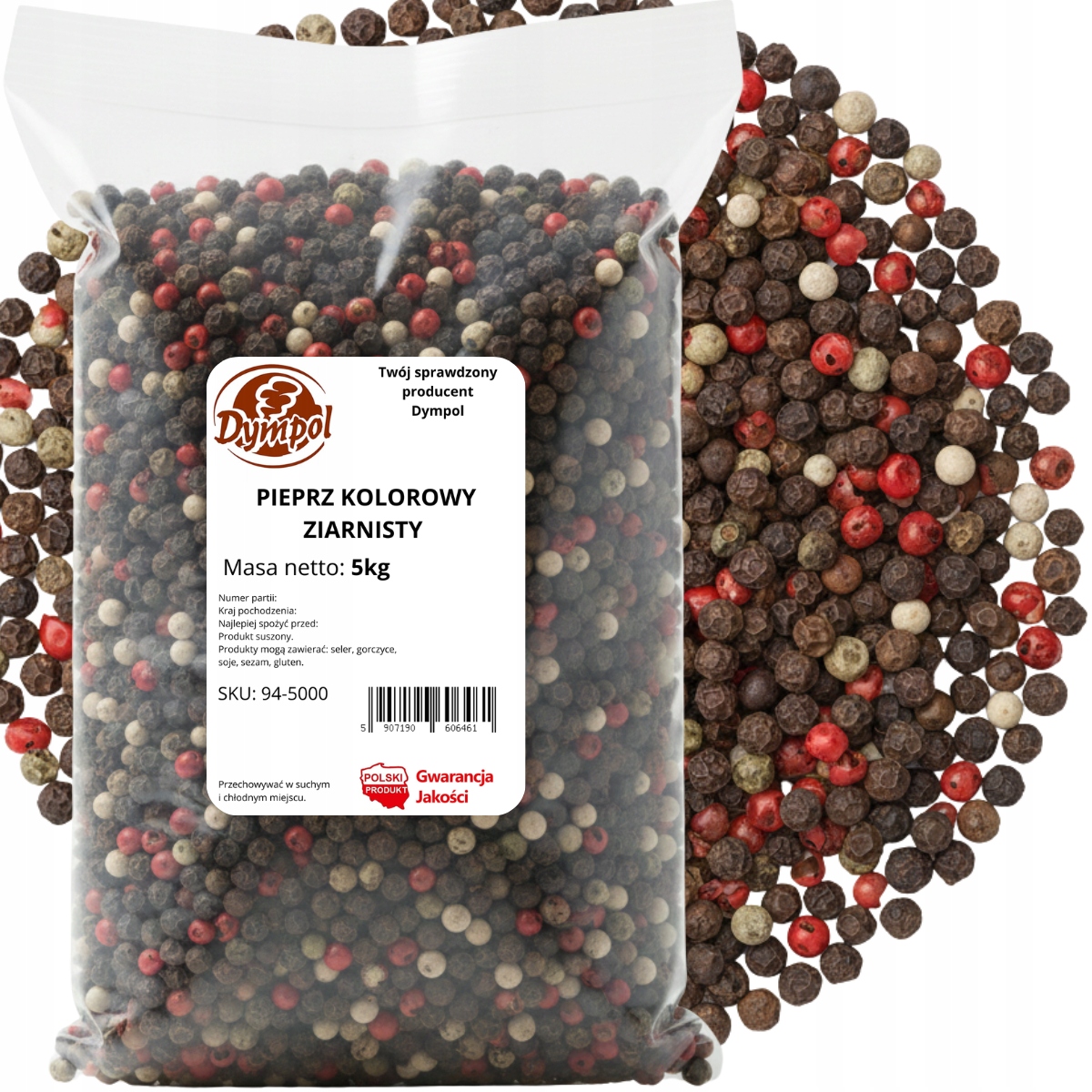 Pepř Barevný Zrnitý Přírodní Velmi chutný Premium Kvalita 5 kg