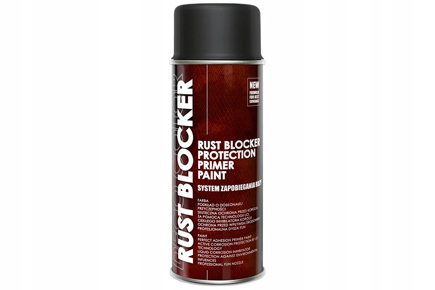 Spray Aktywny Ochronny Zapobieganie Rdzy 4w1 Rust Blocker 400 ml Czarny