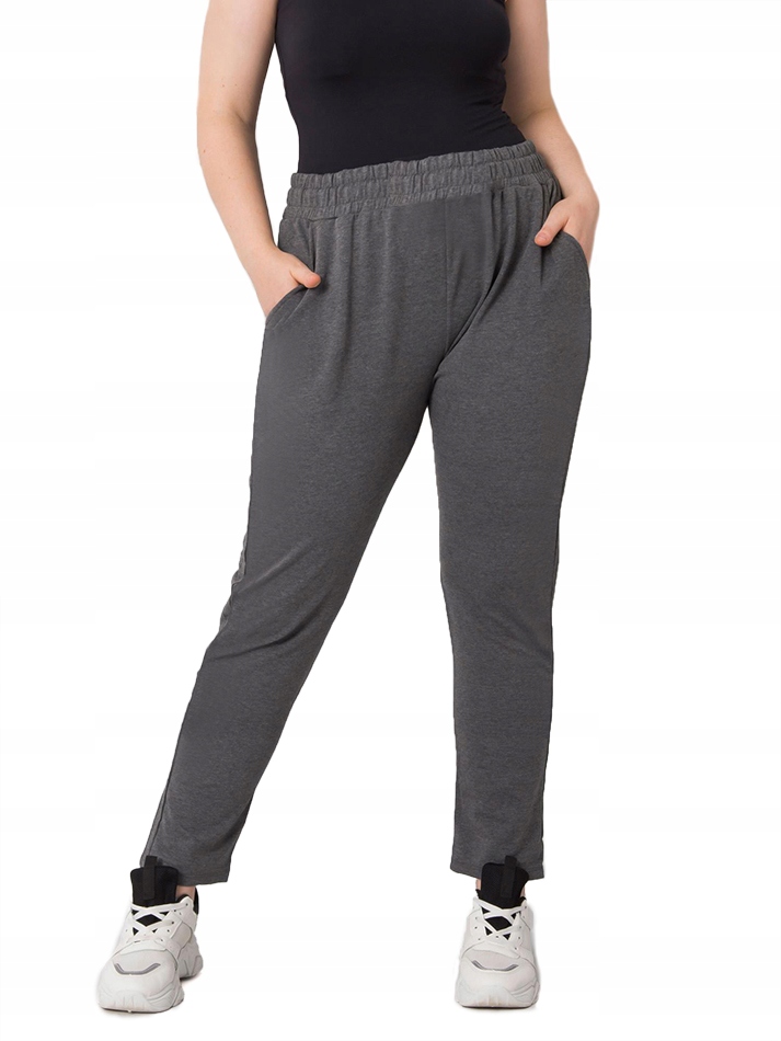 

Spodnie Damskie Dresy duże Big Size grafit 033 4XL