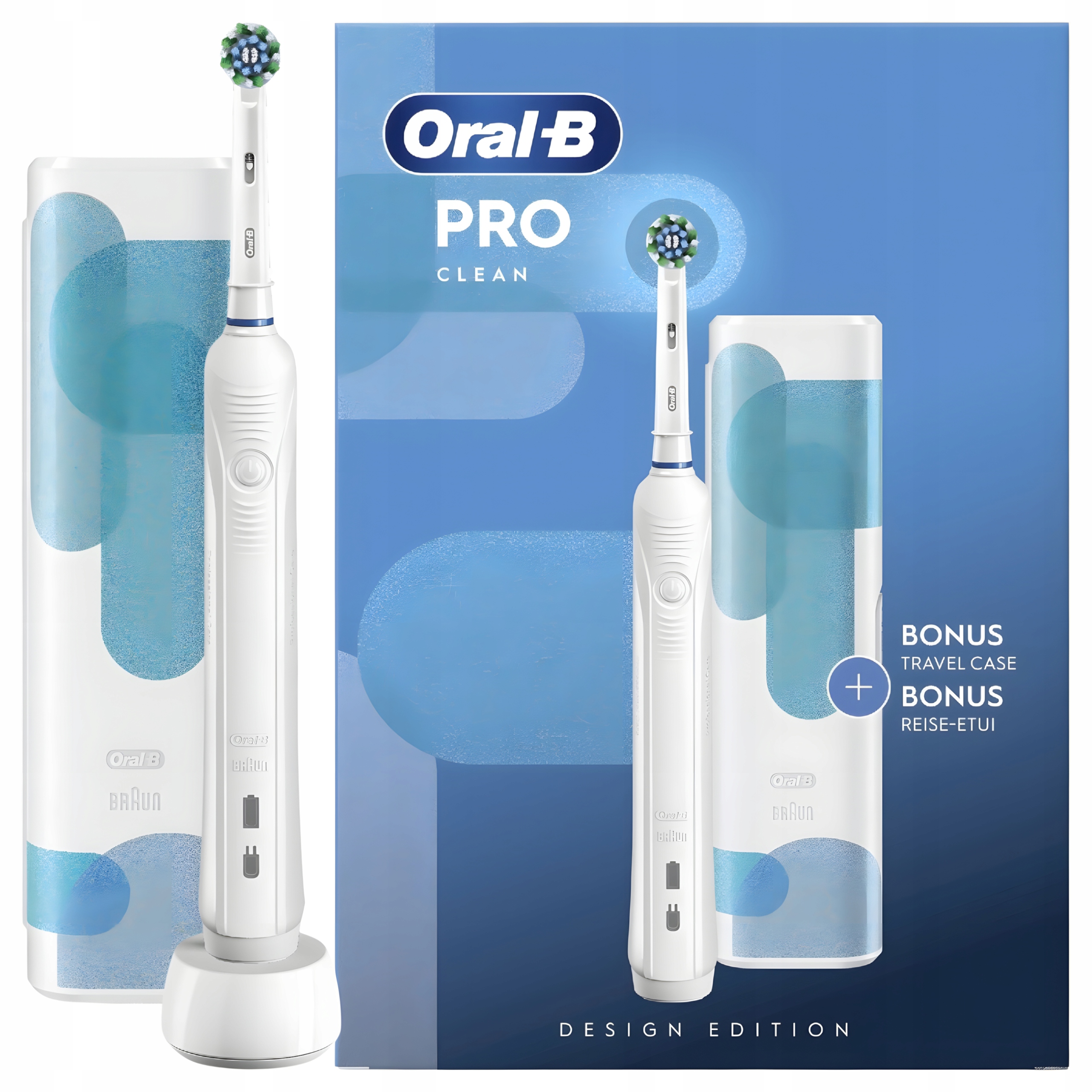 Oral-B Pro Clean Szczoteczka Elektryczna Biała Etui Timer