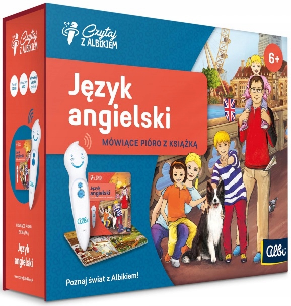 Czytaj z Albikiem Książka Język Angielski + Pióro