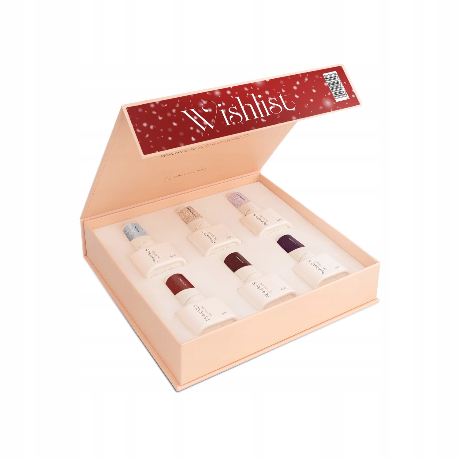 Sada vánočních hybridních laků Wishlist Pb Nails