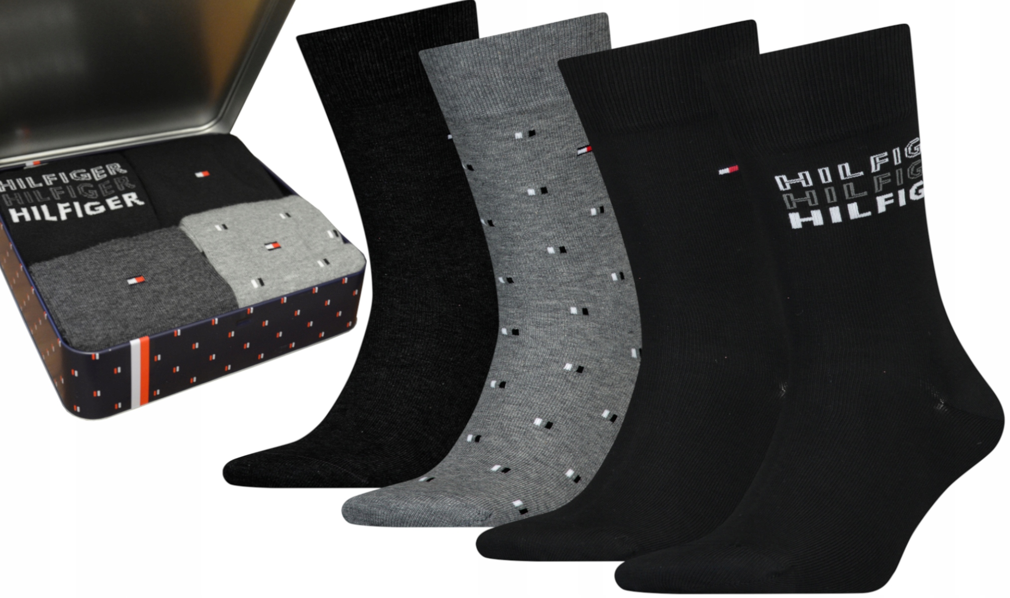 

Tommy Hilfiger Skarpety Męskie Giftbox 4 Pary