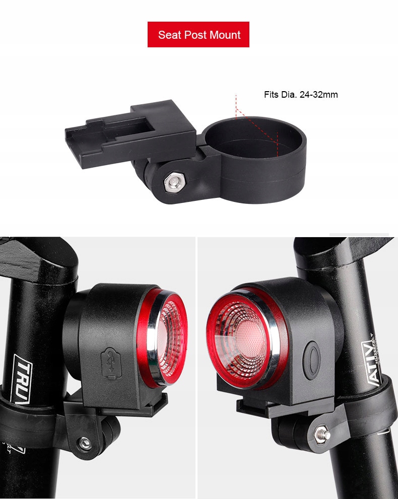 LAMPKA ROWEROWA ALARM JET A8 PILOT FUNKCJA STOP Marka Jet