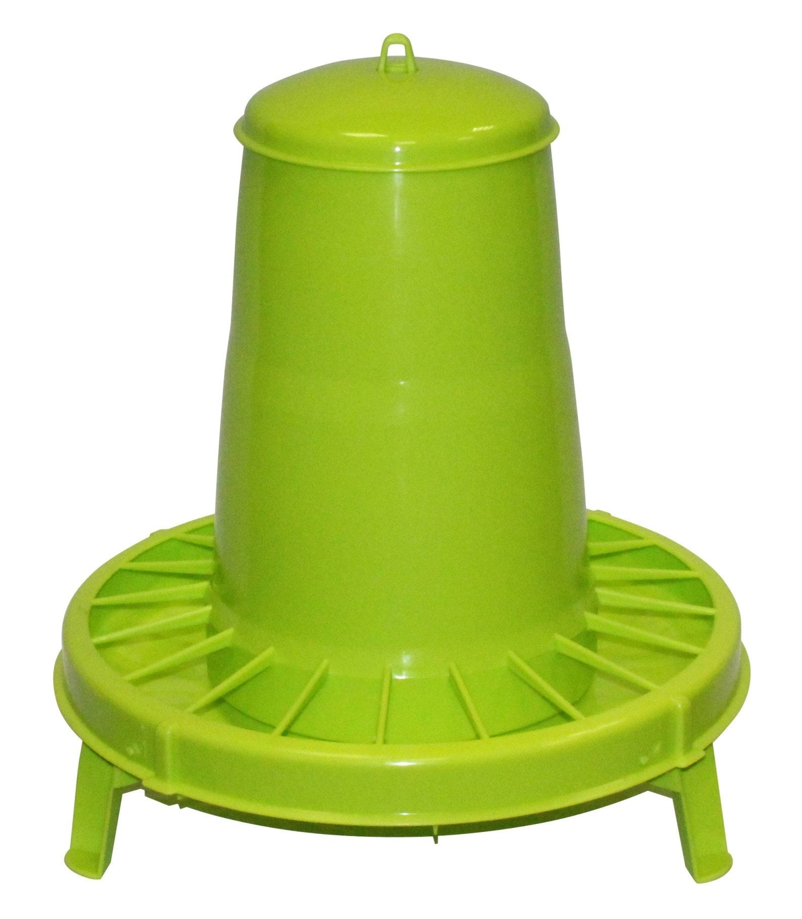 Automatické Krmítko Pro Drůbež 20L 15kg Zelené S Nožičkami Novital