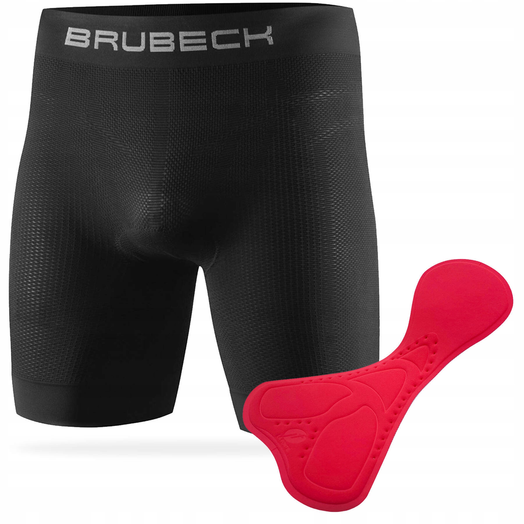 Bielizna rowerowa termoaktywne bokserki męskie na rower Brubeck wkładka 3D