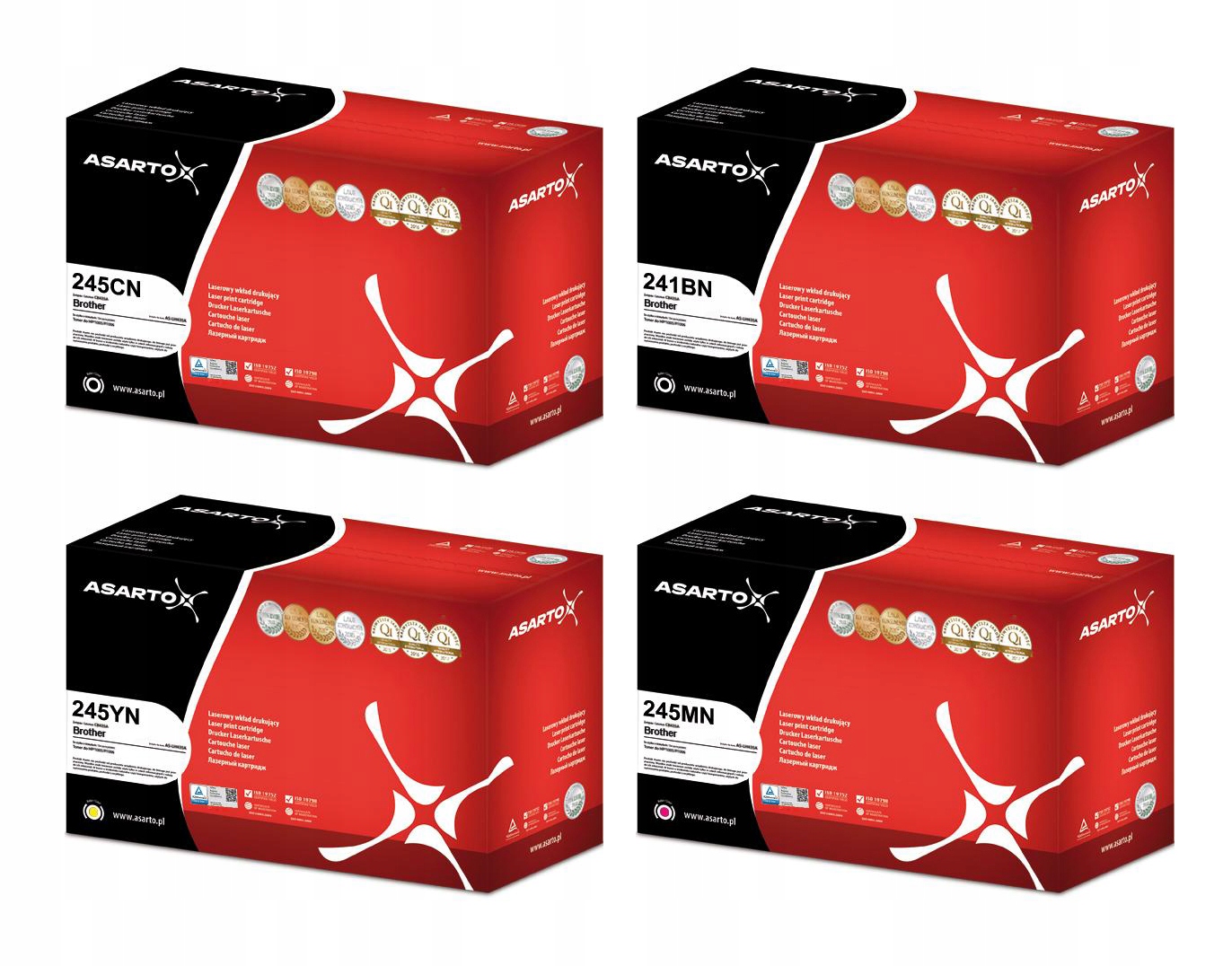 4x toner Asarto pro Brother DCP-9015CDW MFC-9140CDN