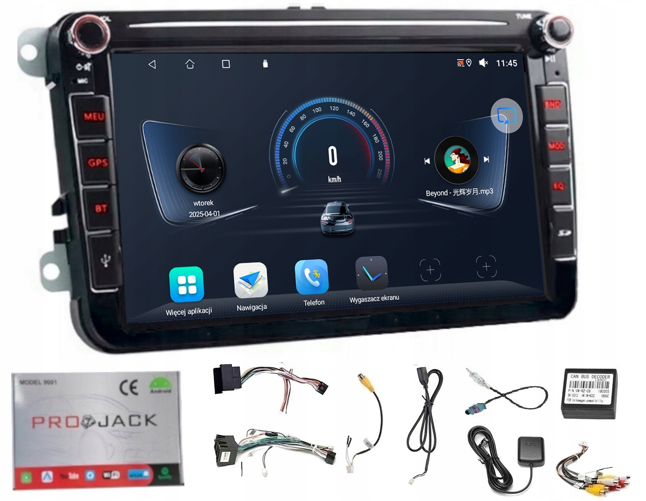 Rádio Navigácia Gps Android Vw Polo V 2009-2017 Wifi Carplay 64GB