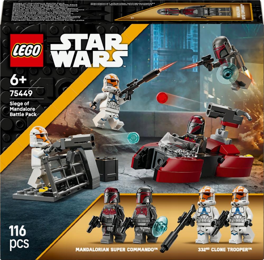 LEGO STAR WARS Oblężenie Mandalory zestaw bitewny 75449