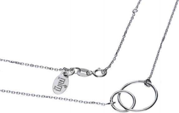 Stříbrný náhrdelník 925 s propletenými kroužky, elegantní a módní vzor přívěsků