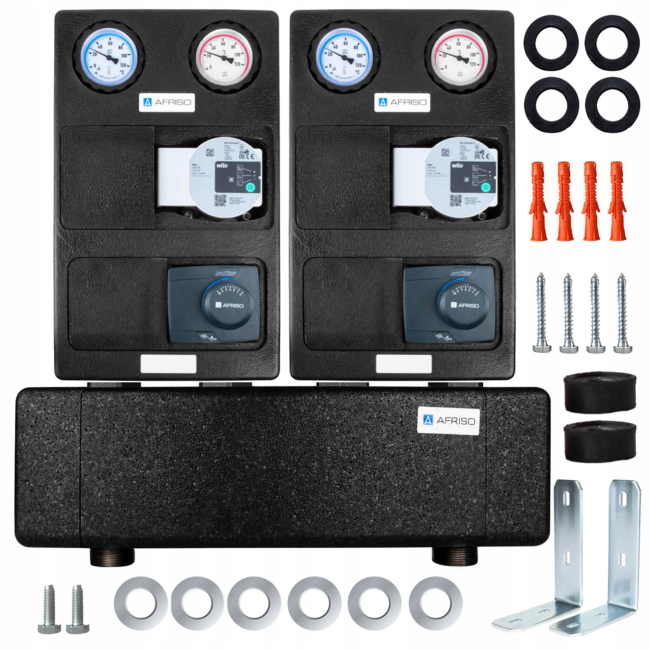 Čerpací Skupina Rozdělovač S Spojkou 2 Topné Okruhy S Podmícháním