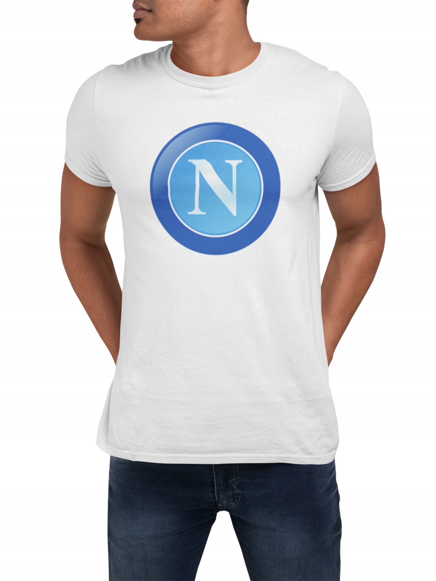 

Koszulka T-shirt męski- sc napoli- piłka nożna-XL