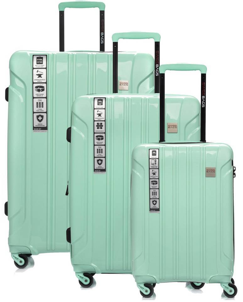 Kabinové cestovní kufry střední, velký Tsa zámek