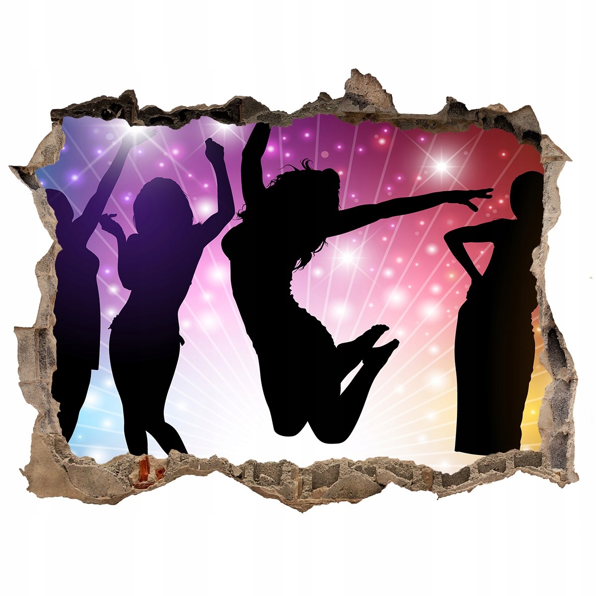 

Fototapeta dziura na ścianę Naklejka Dyskoteka