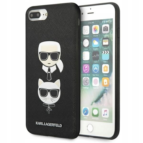 Karl Lagerfeld KLHCI8LSAKICKCBK iPhone7 Plus 8 Plus czarny/black hard