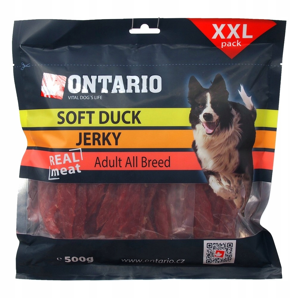 Psí Pamlsek Ontario Měkké Kachní Plátky Pamlsek 500 G