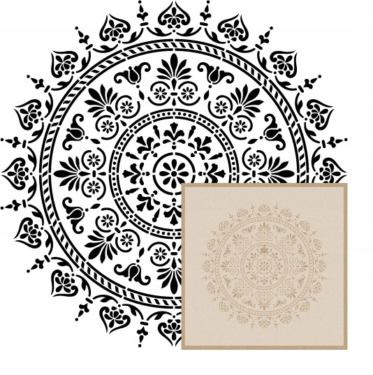 

Szablon Malarski Wielokrotny Mandala 12|55cm