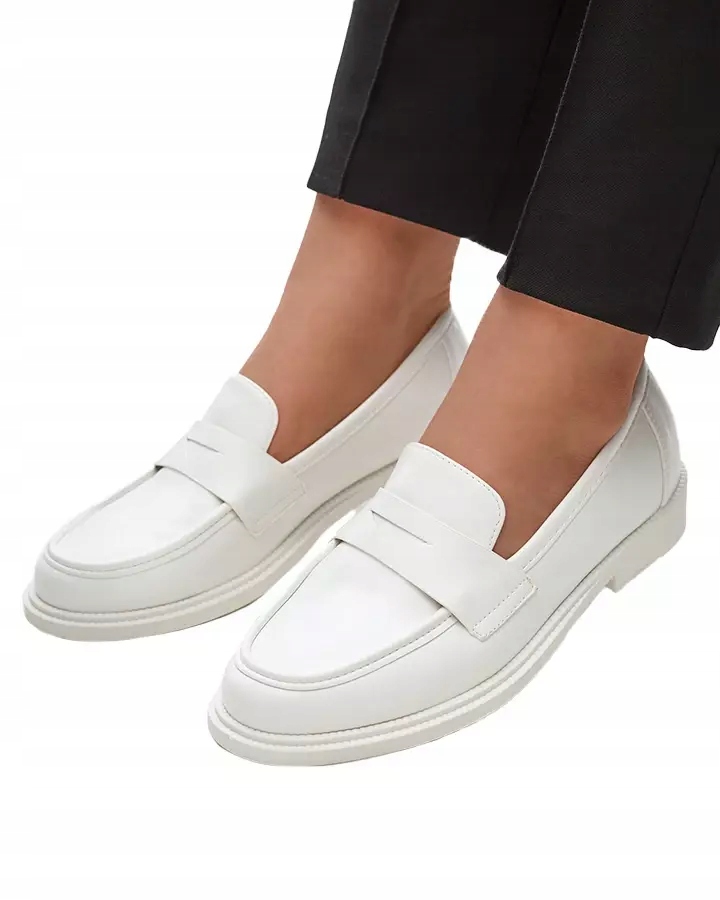 

2587-2 Białe Mokasyny Damskie Zibom 39