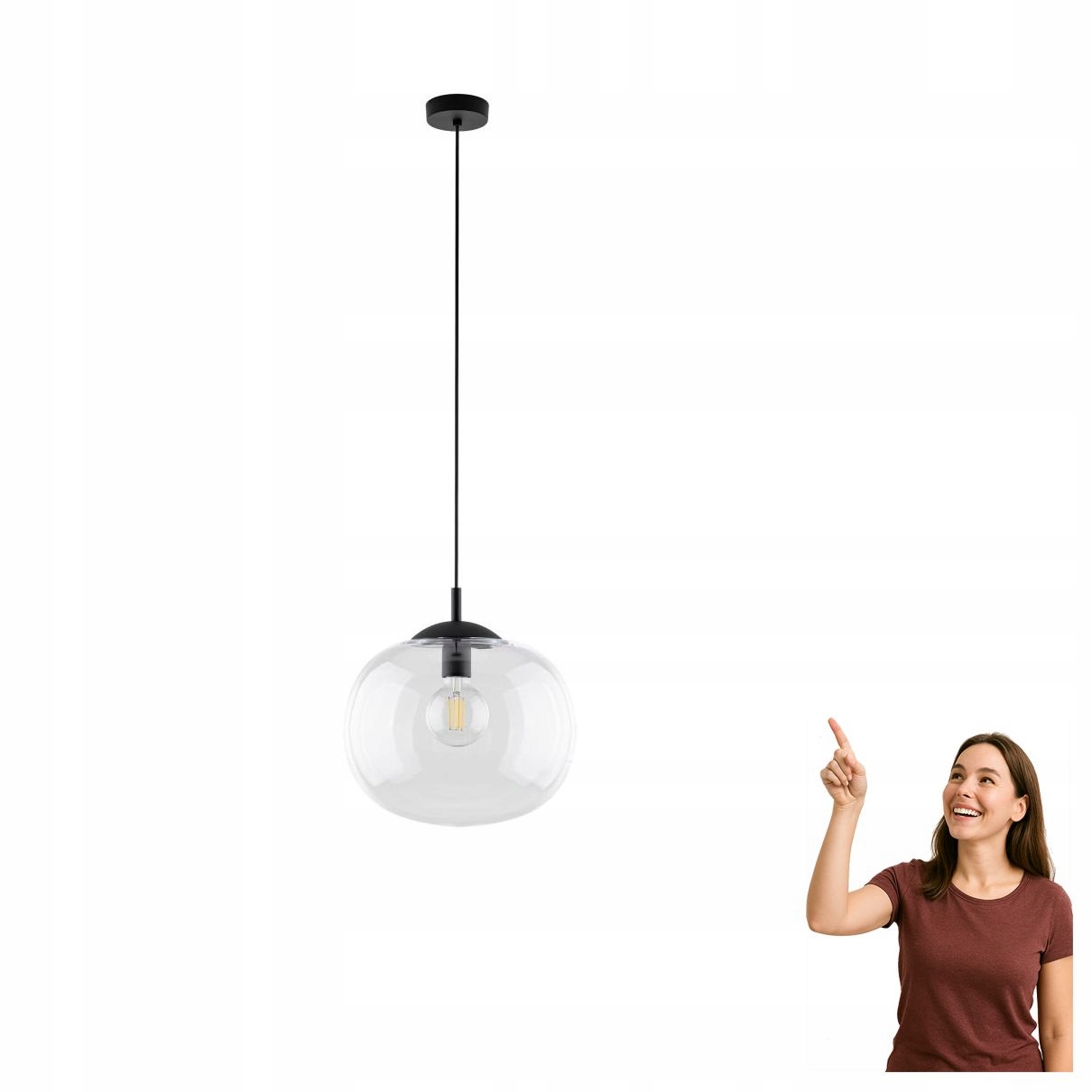 Závěsná lampa Vibe Transparent 4817 Tk Lighting