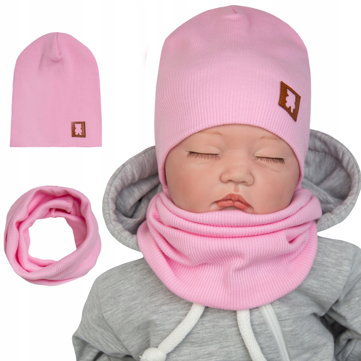 

Czapka Komin komplet niemowlak wiosna/jesień 40-42