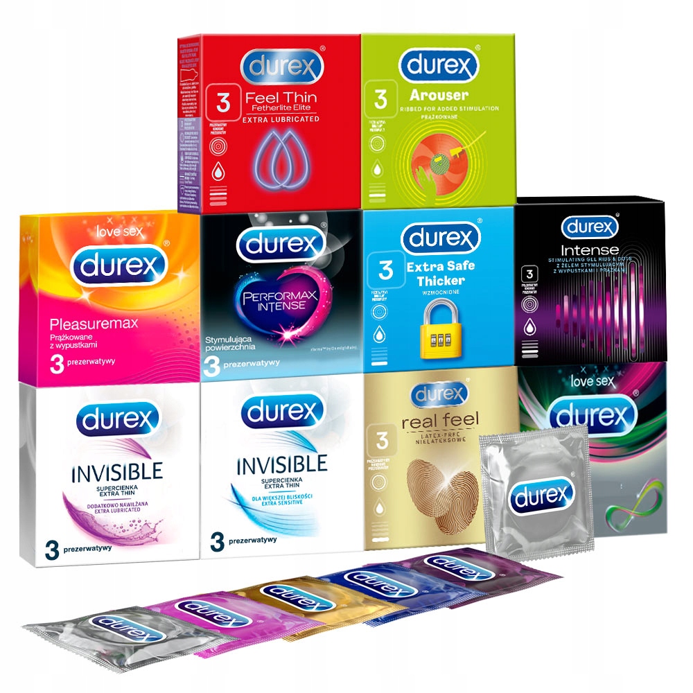 

Durex prezerwatywy MIX 30 szt Zestaw wyzwanie