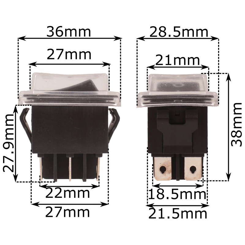Wyłącznik włącznik przełącznik na 6 pinów Rodzaj włącznik