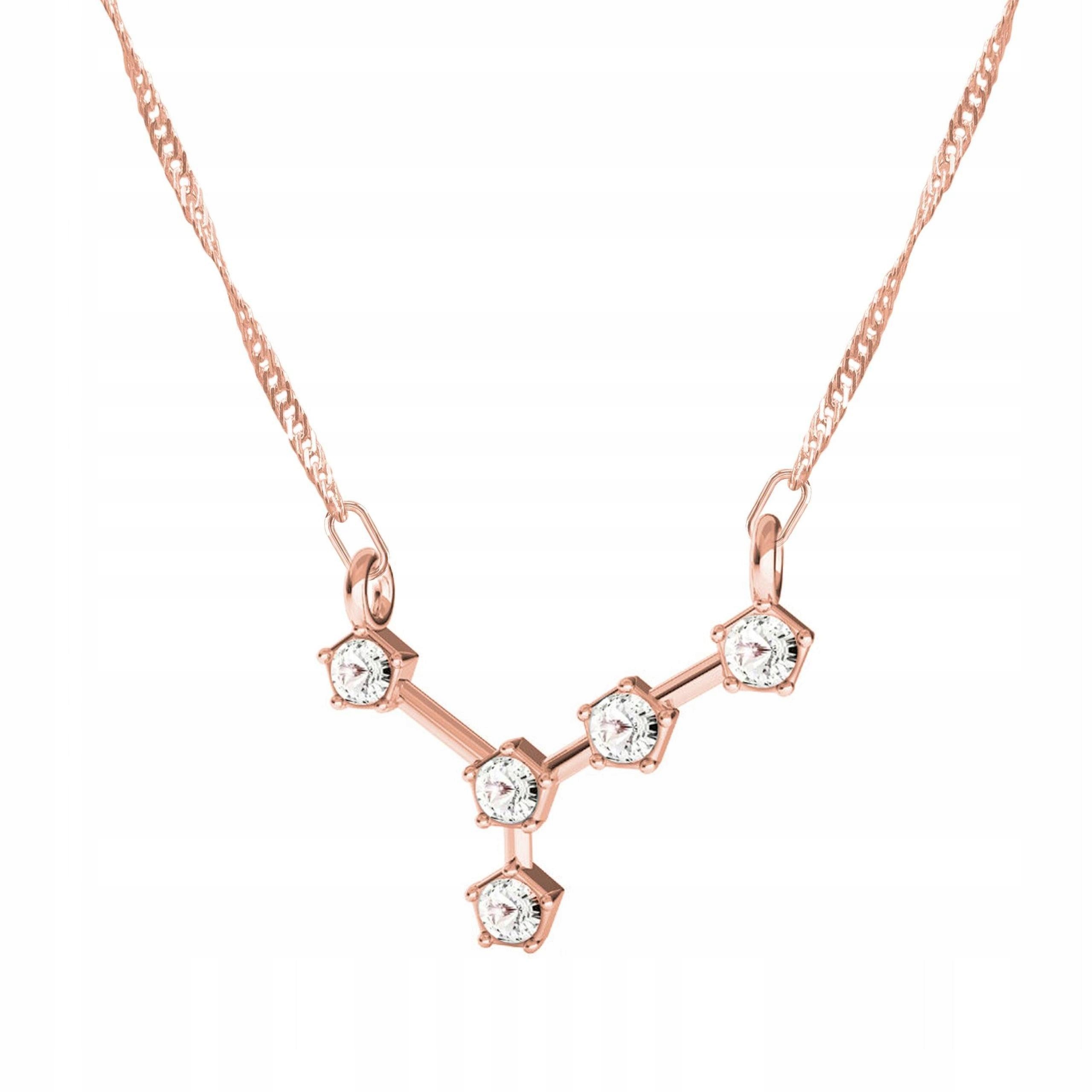 Pozlacený náhrdelník se znamením zvěrokruhu Raka Znamení Zvěrokruhu Rak Stříbro 925