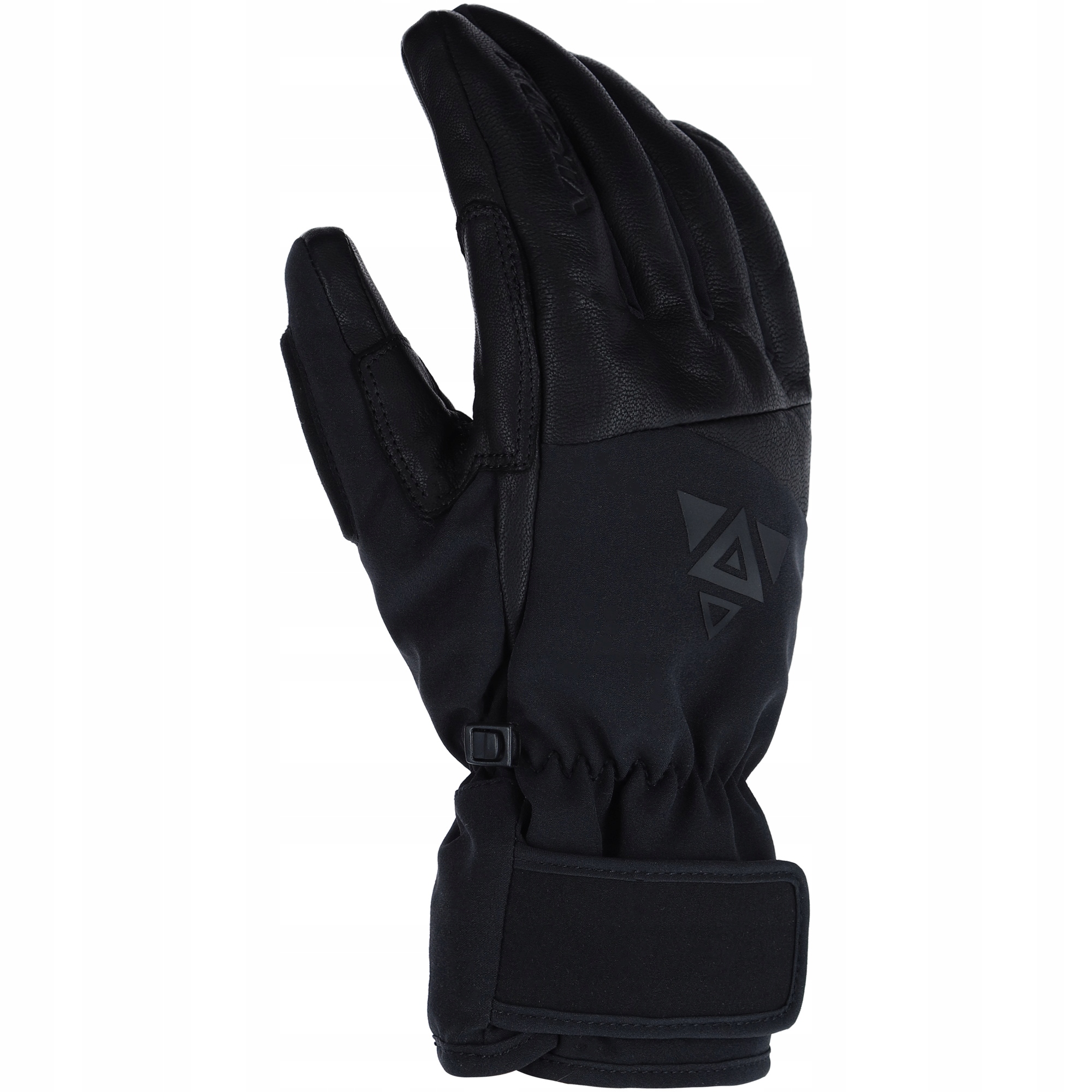 Rękawice narciarskie snowboardowe Viking Norvik Pro Pipe czarne skóra r. 8