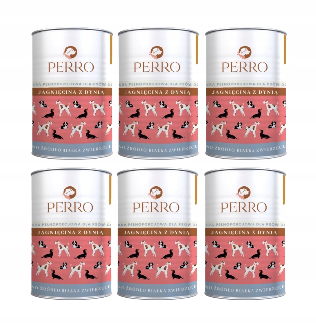 Levně Perro Jehněčí s dýní 6x400g Set Monoproteinové krmivo mokré