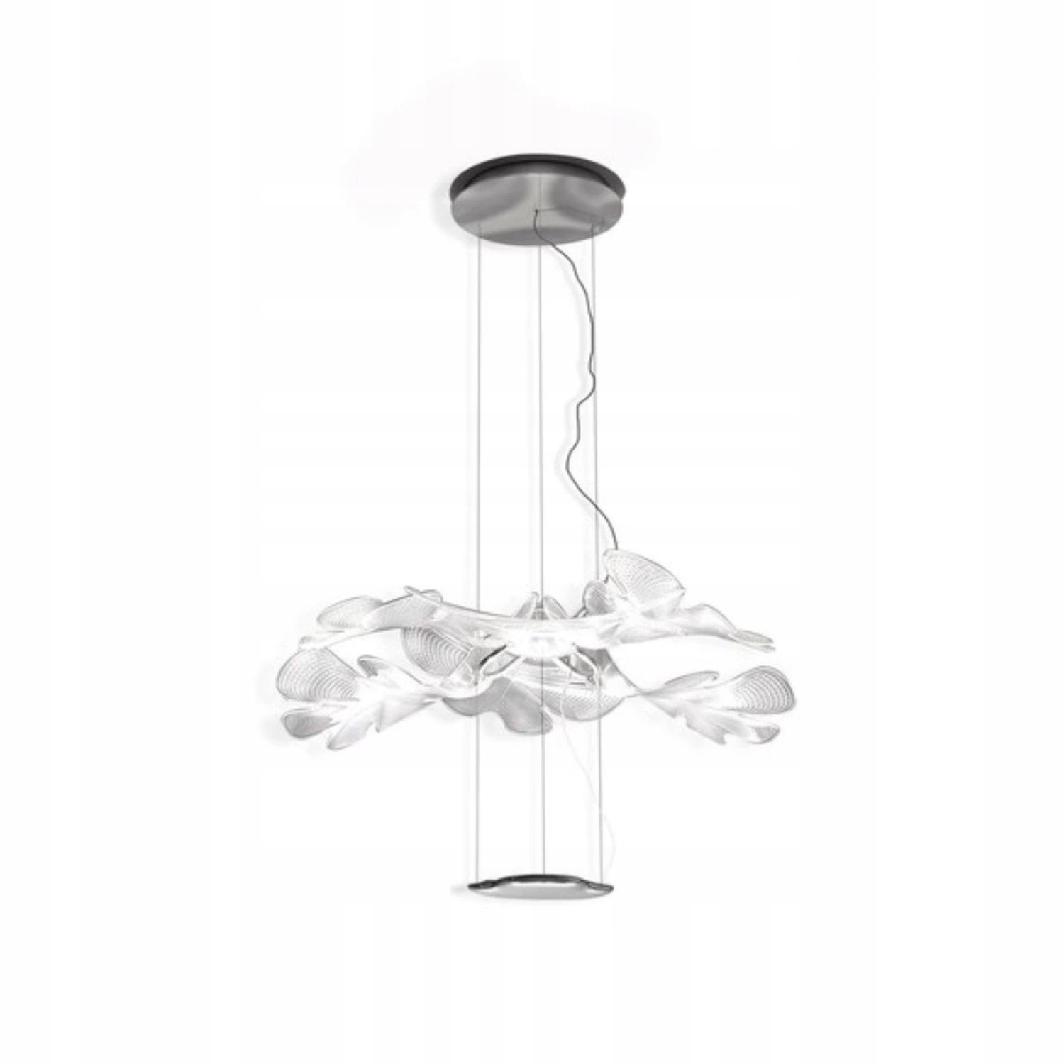 Stropná lampa Artemide Chlorophilia Chrom strieborná listy luxusná Led