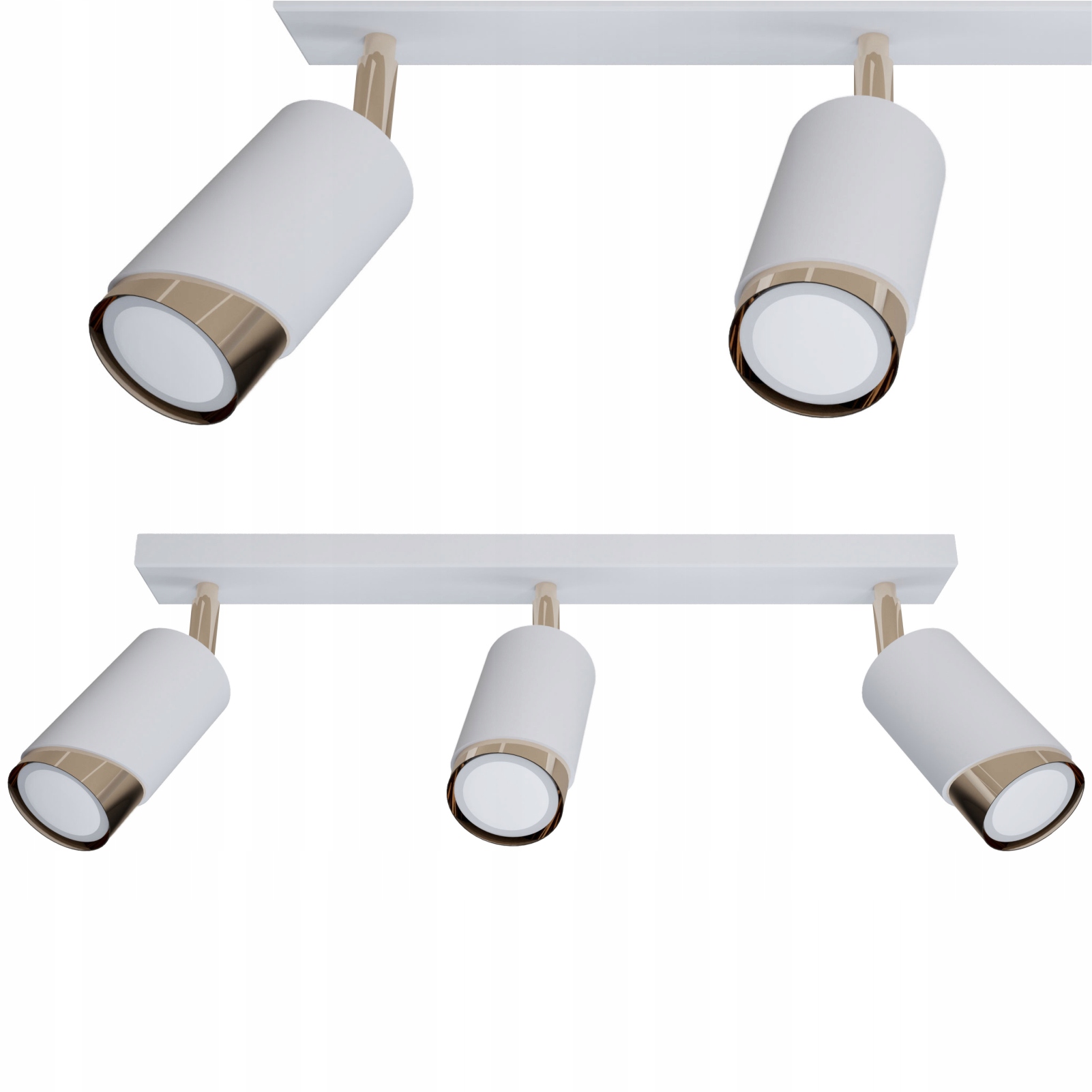 Závesná Lampa Stropné Svietidlo Luster Bragi Tuba Metalová Biela Zlatá GU10