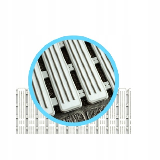 Prostiskluzová podložka plošina do koupelny sprchové vaničky kabiny s lamelami