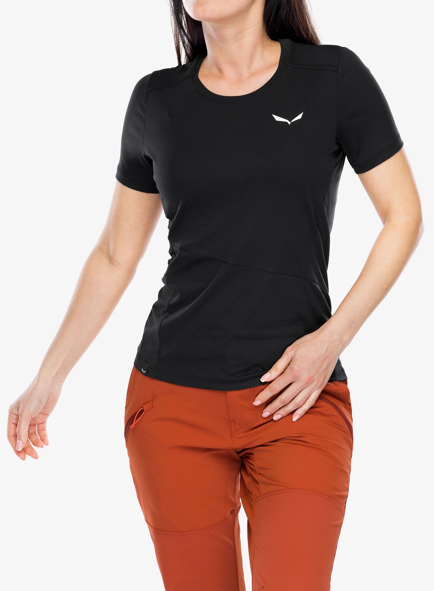 Dámské tričko Salewa Puez Sporty Dry T-Shirt černá barva 40 (L)