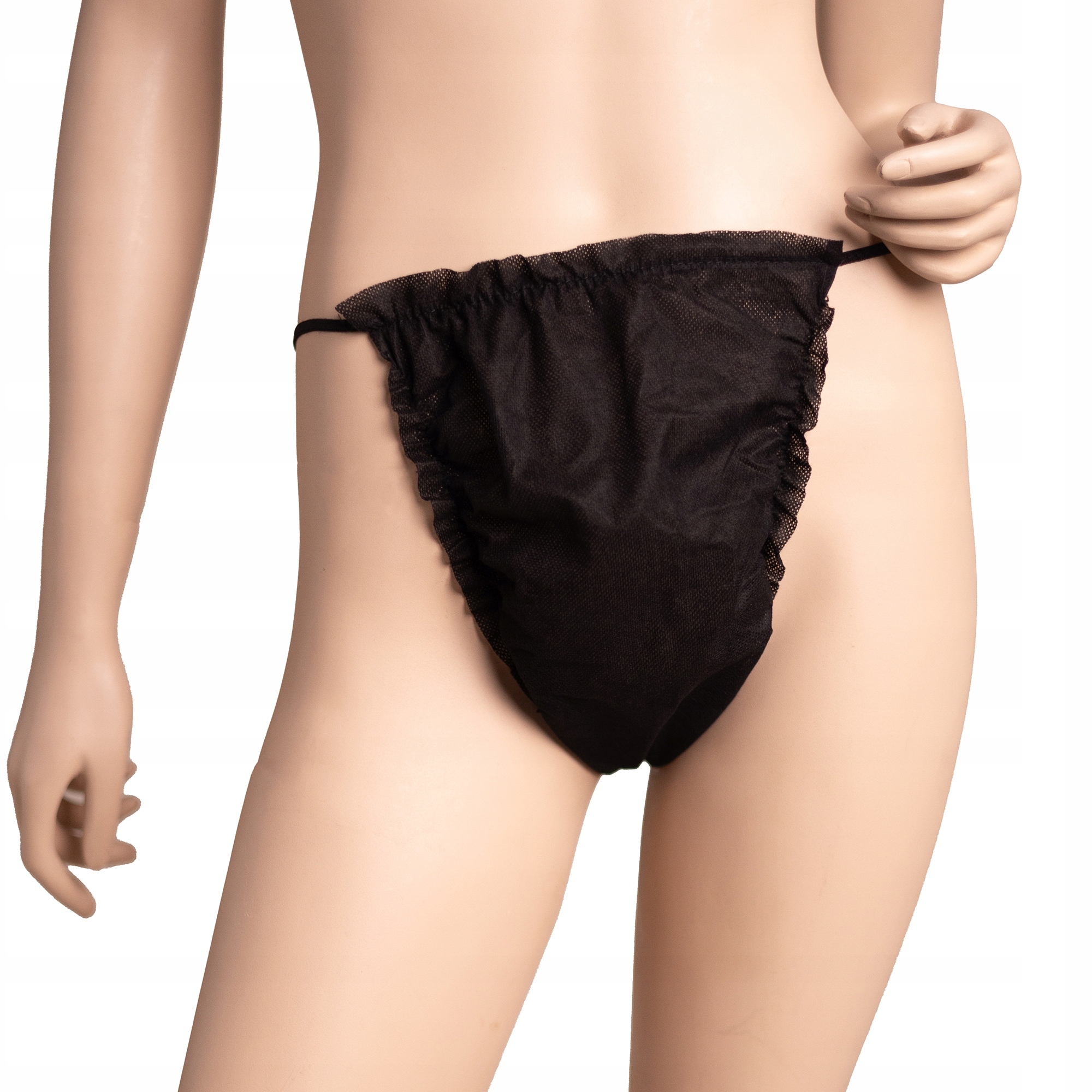 Tanga Dámské S/m Černé 100 ks Jednotlivě balené Qms Line Premium