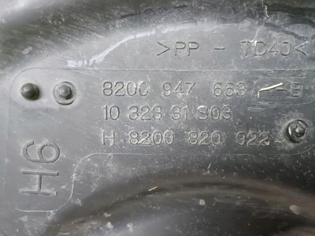 Gehäuse filter luft RENAULT MEGANE III 1.5DCI