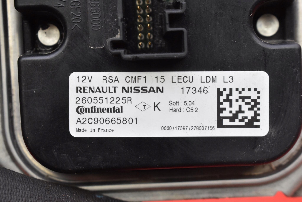 control unit module LED left 260551225R RENAULT TALISMAN 1 and 12-20