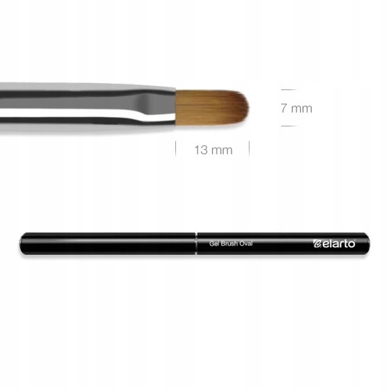 Štětec na gel Elarto Gel Brush Oval