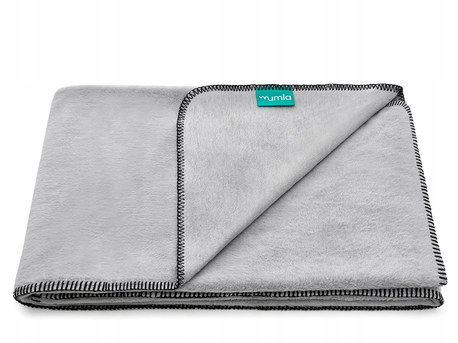 Šedá deka 150 x 200 cm bavlněná Mumla