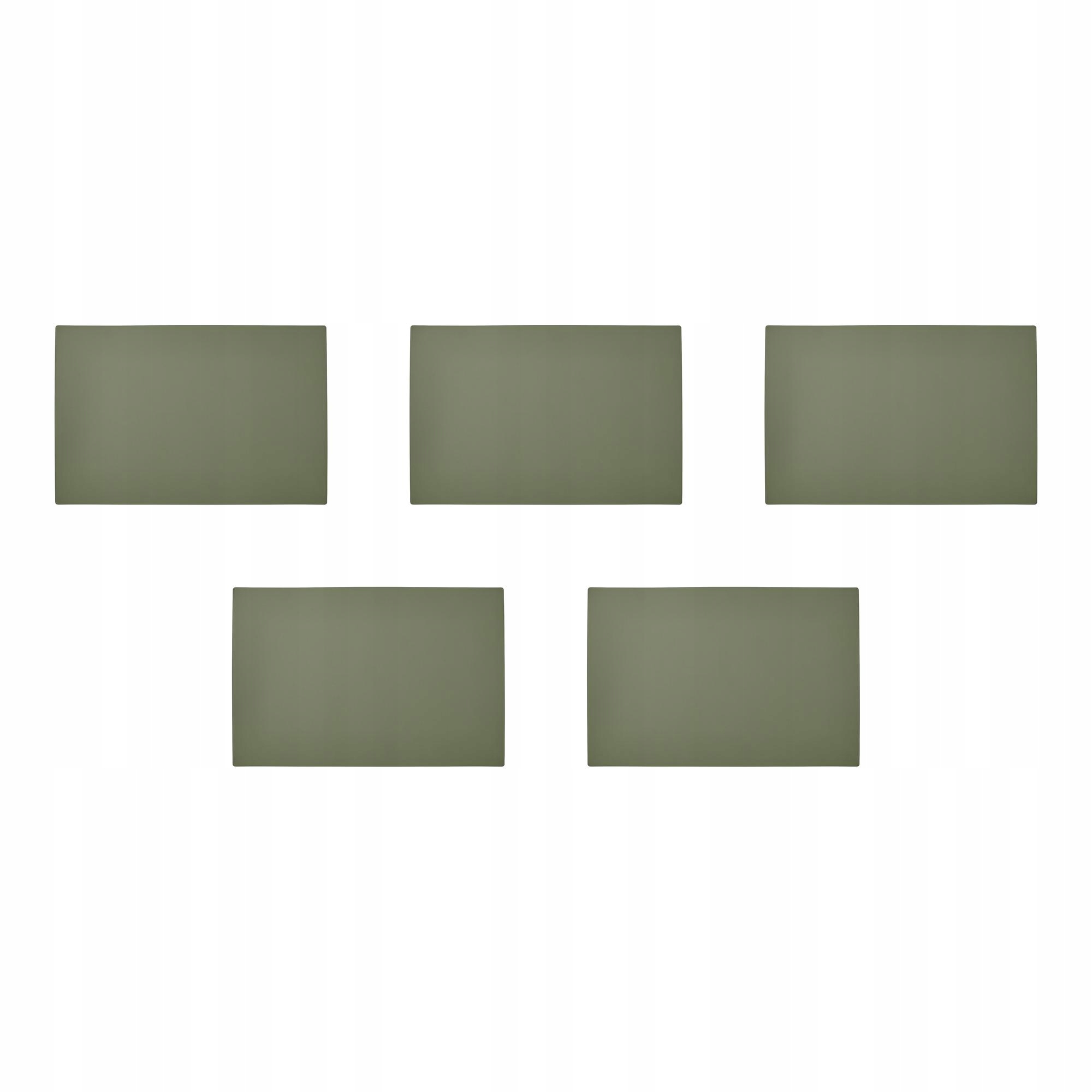 5 ks Podložka pod misku šedozelená 33x50 cm Utsadd