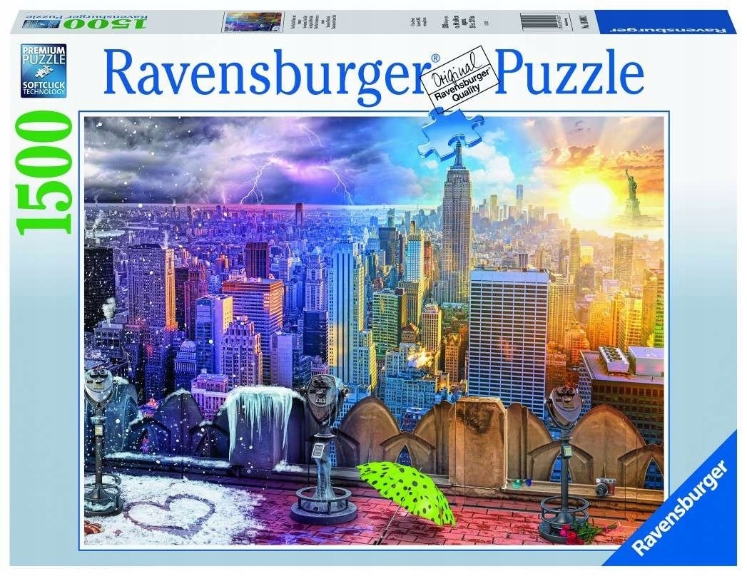

Ravensburger, Puzzle 1500: Sezony w Nowym Jorku (1