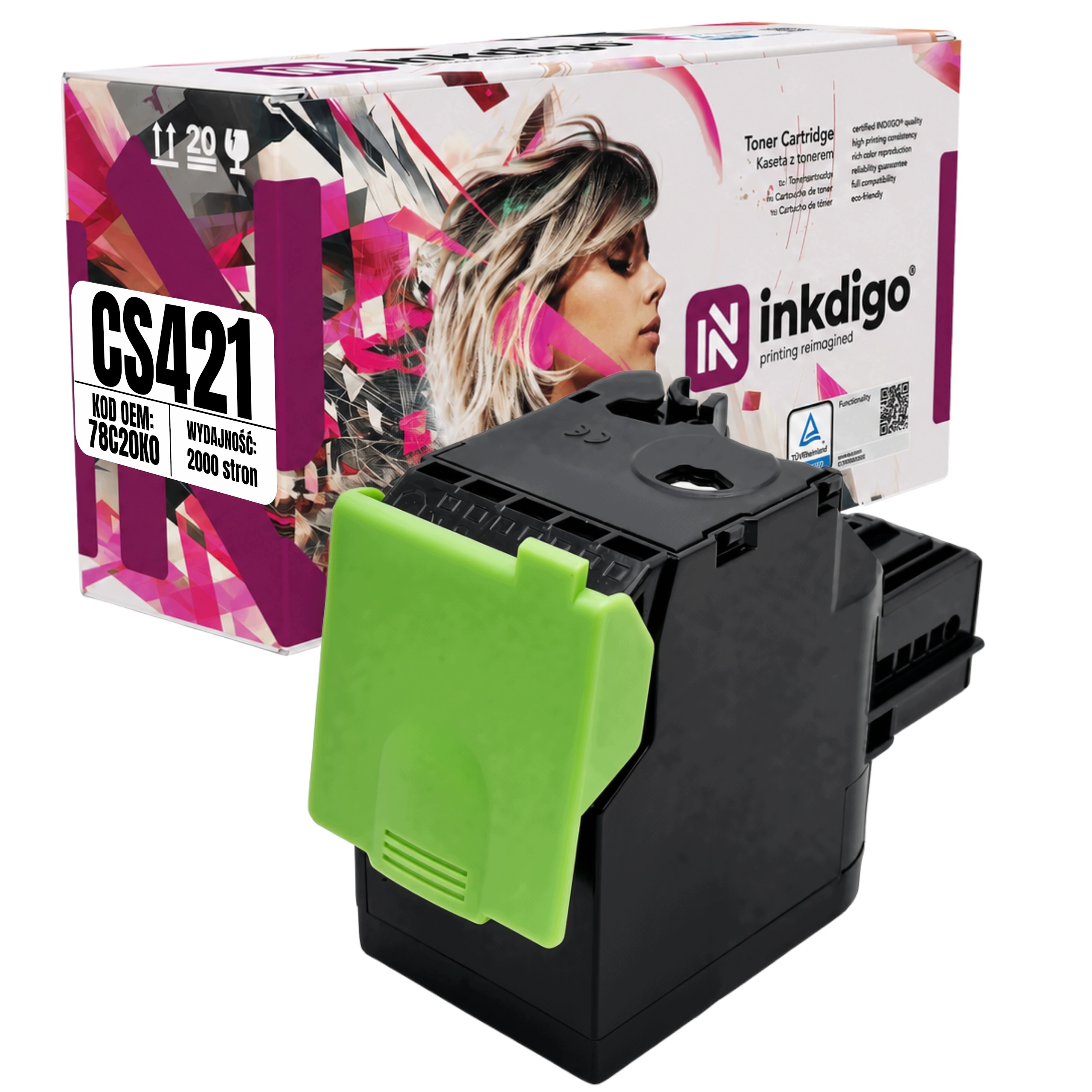 Náhradní toner pro Lexmark Cs 421 421 521 622 CX 421 522 622 625 78C20K0