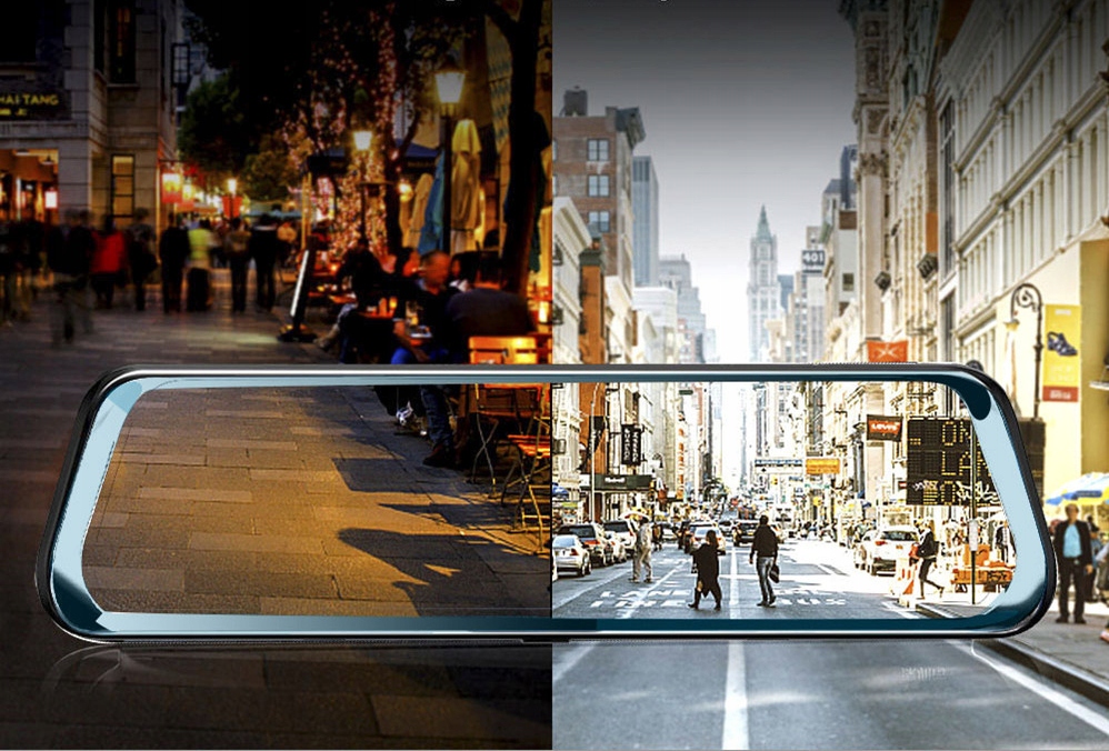 REJESTRATOR LUSTERKO 12 ANDROID ADAS 4G WIFI GPS Viewing Angle 170