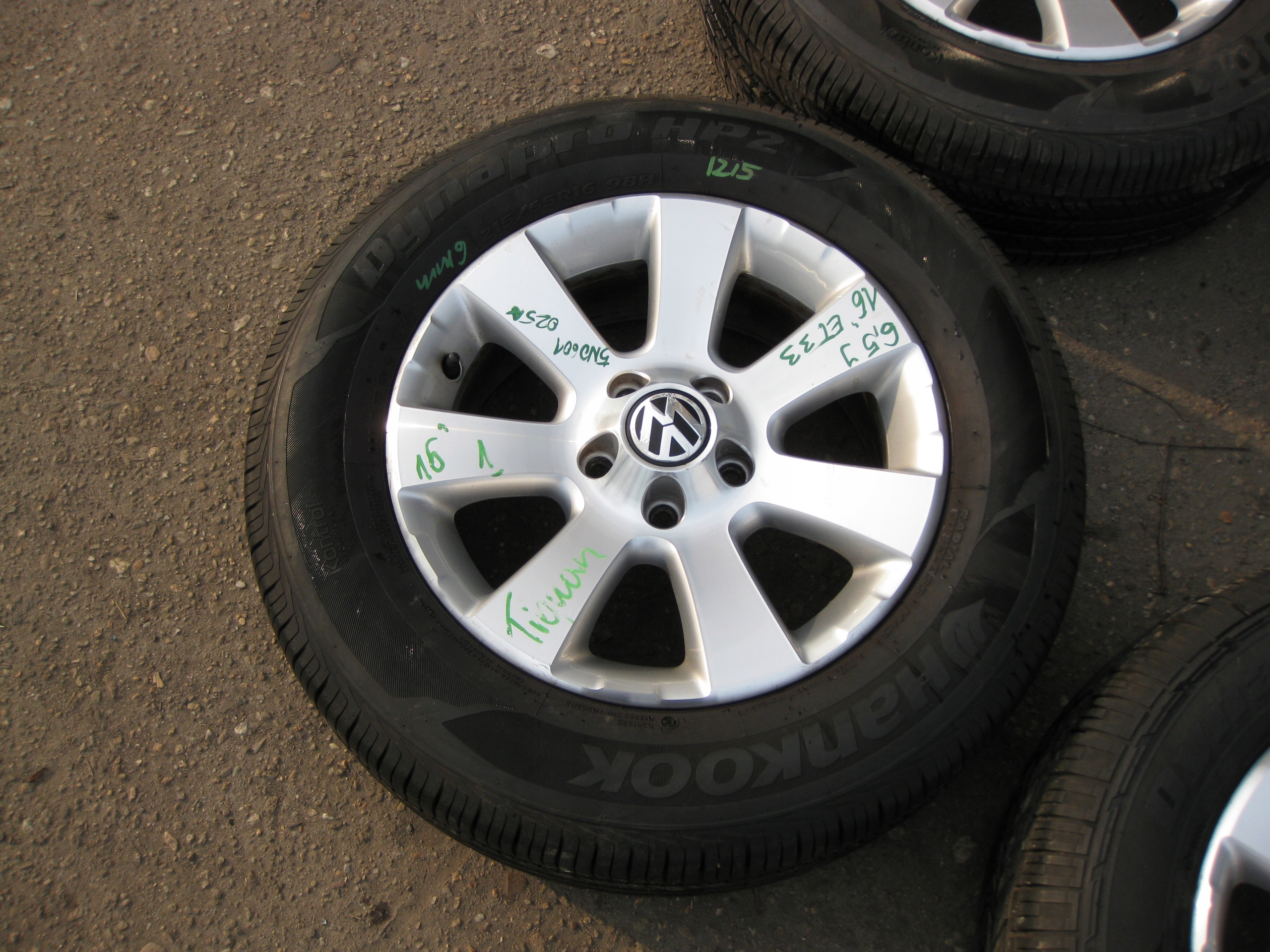 VW discs aluminium 6,5X16 E33 5X112 5N0601025A KOMPLET