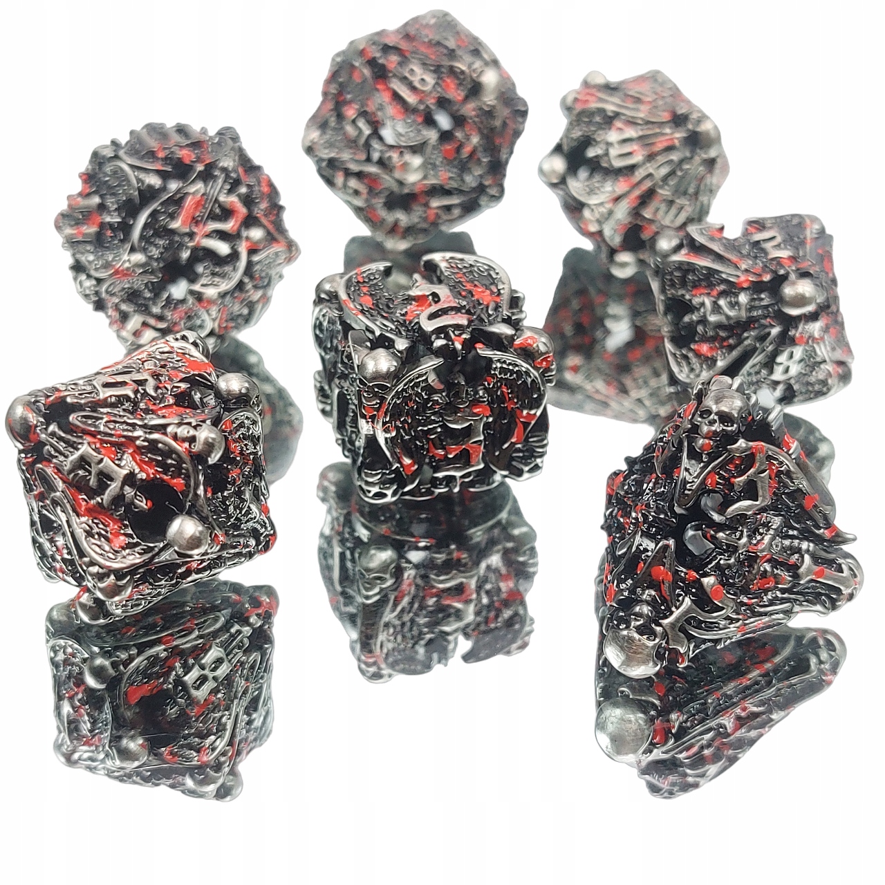 ZAGŁADA ANIOŁÓW ZESTAW 7 METALOWYCH KOŚCI RPG
