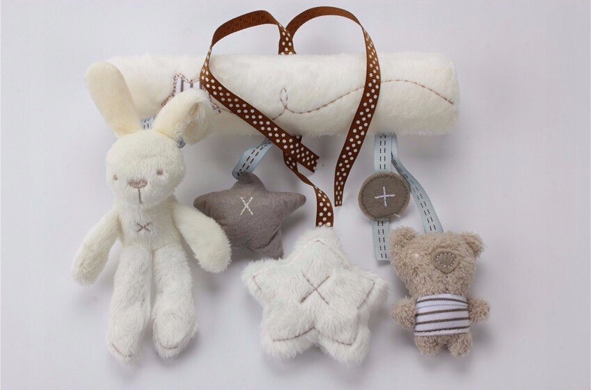 DO ŁÓŻECZKA WOZKA ZAWIESZKA SENSORYCZNA GRZECHOTKA Marka HB