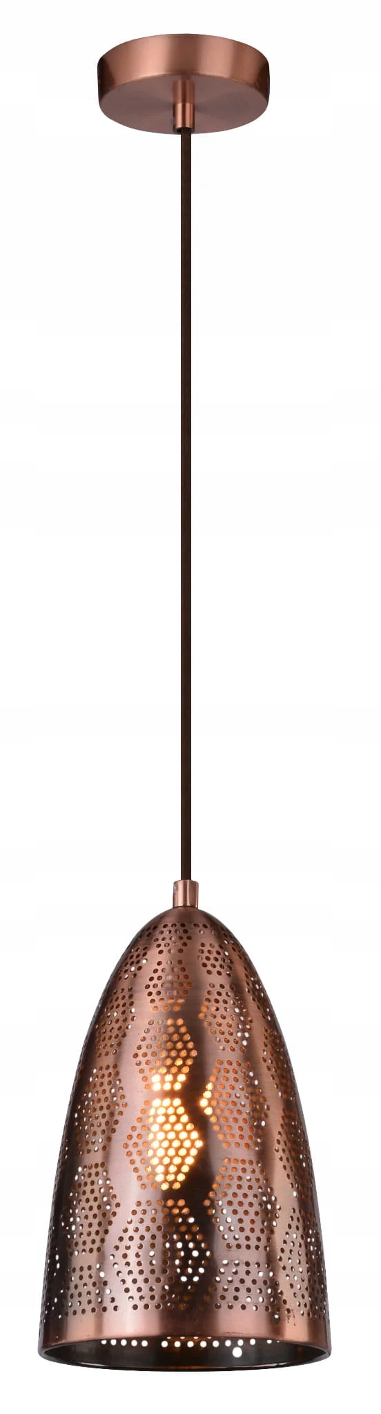 Závěsná lampa lustr Candellux Sfinks měděná