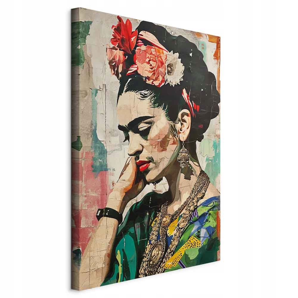 Frida Kahlo Žena Portrét Obraz Na Plátně Abstrakce Dekorace 80x120