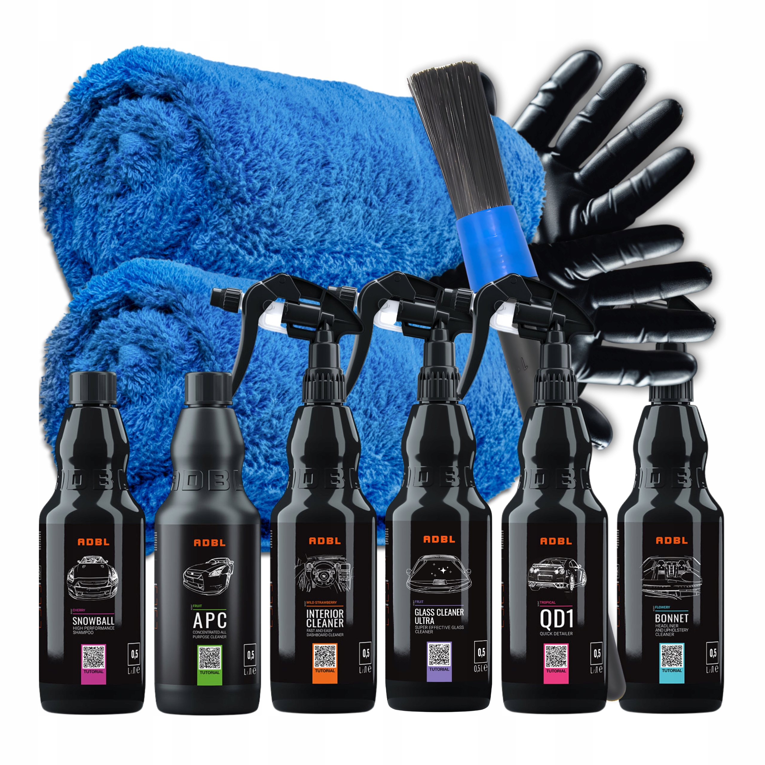 Adbl Sada Kosmetických Přípravků Pro Detailing Auta Kokpitu Interiéru Skel Příslušenství