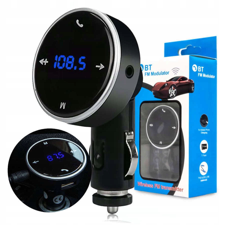 

Transmiter Bluetooth Fm Samochodowy Ładowarka Usb