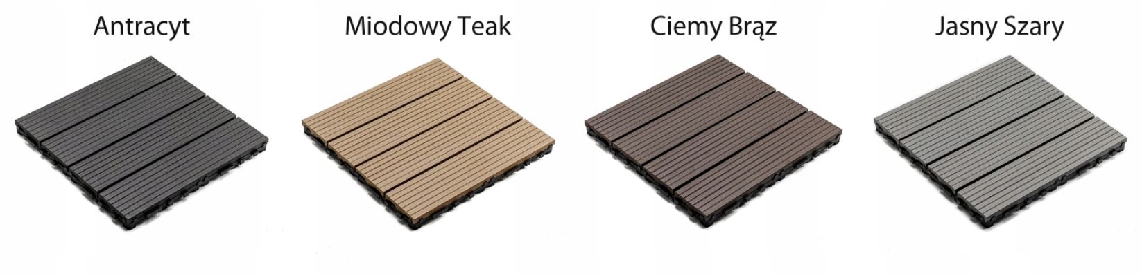 Podest Tarasowy Kompozytowy Antracyt 30x30x2,5 cm Informacje dodatkowe Nie wymaga konserwacji